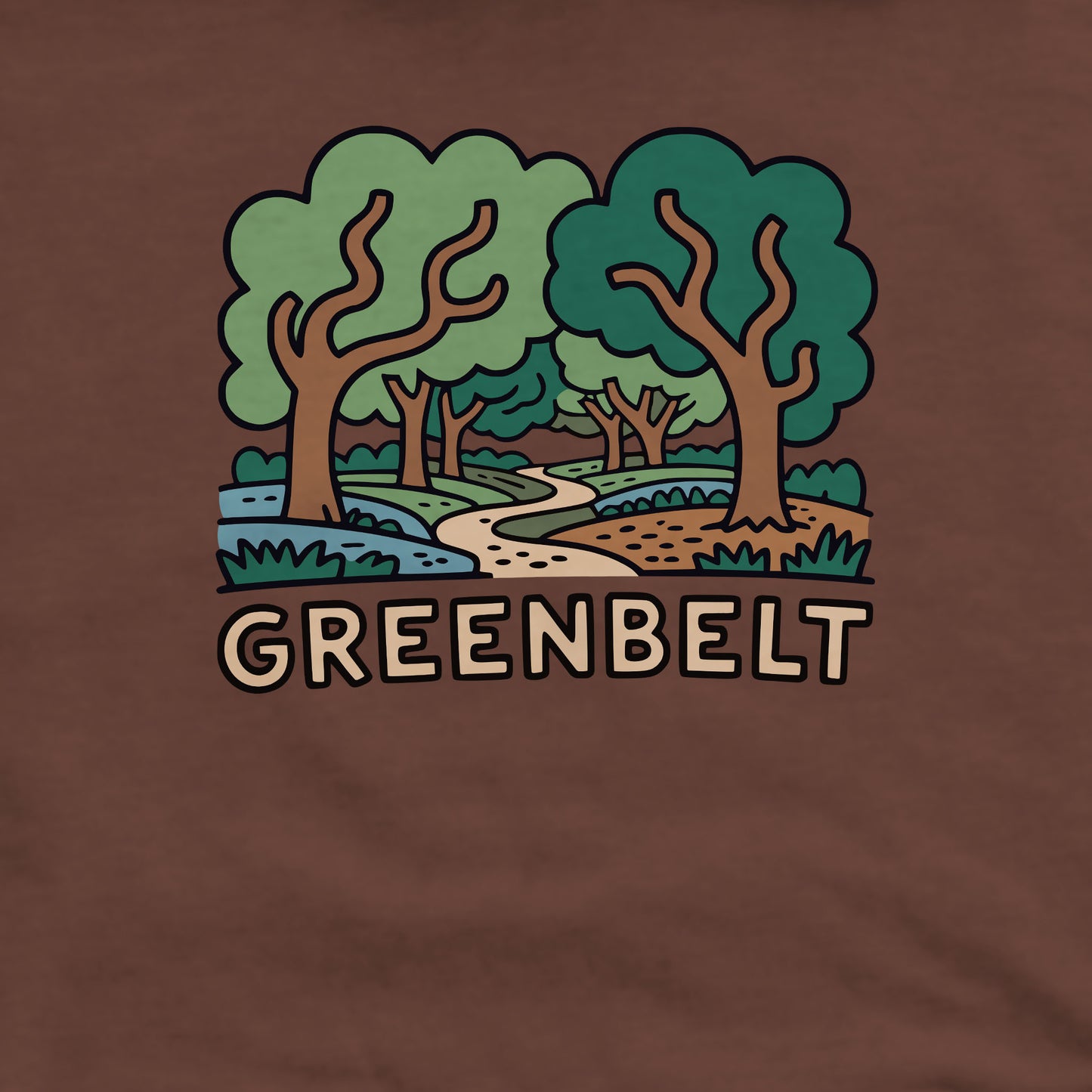 Greenbelt Park Crewneck Sweatshirt Adventure and Outdoors Themed Sweatshirt