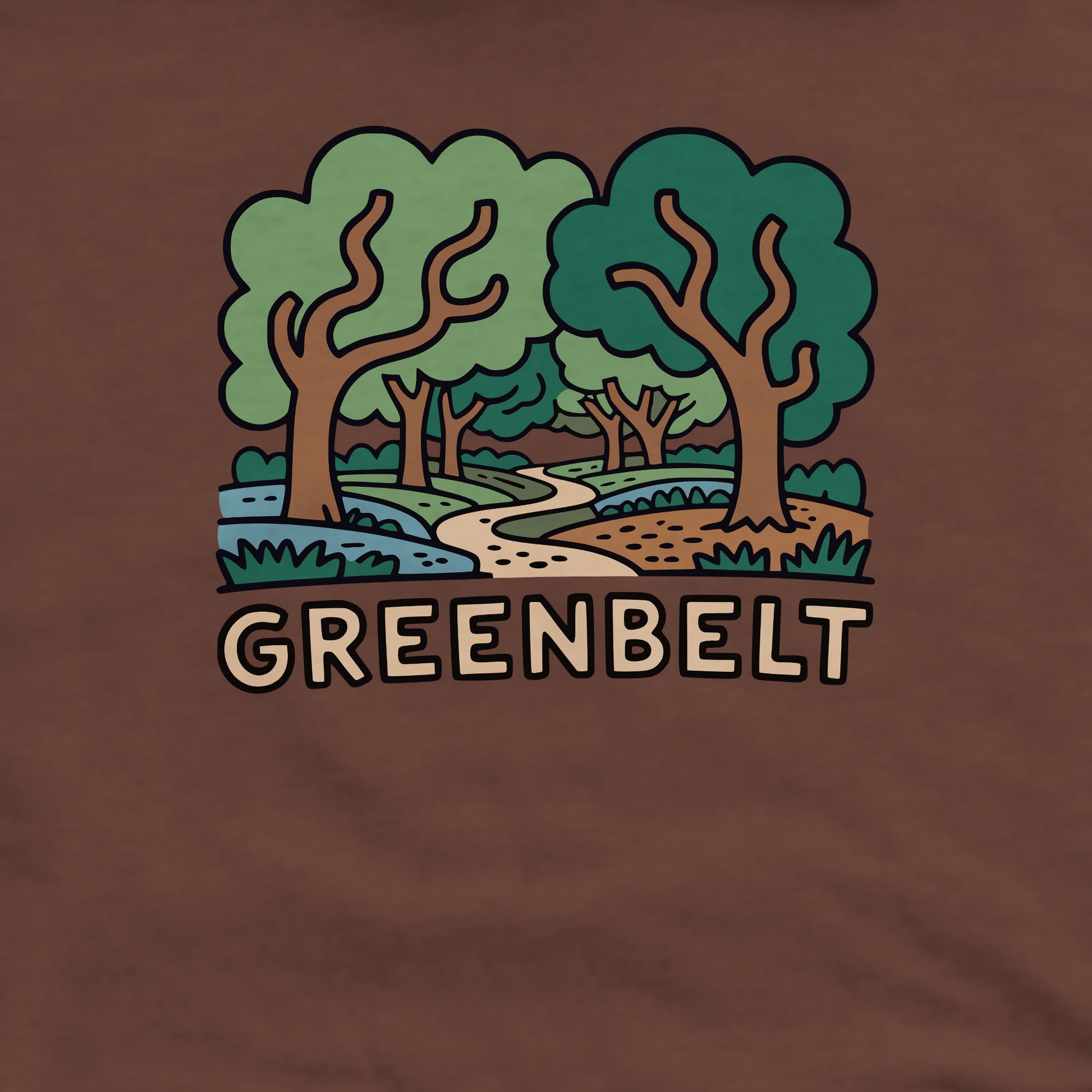Greenbelt Park Crewneck Sweatshirt Adventure and Outdoors Themed Sweatshirt