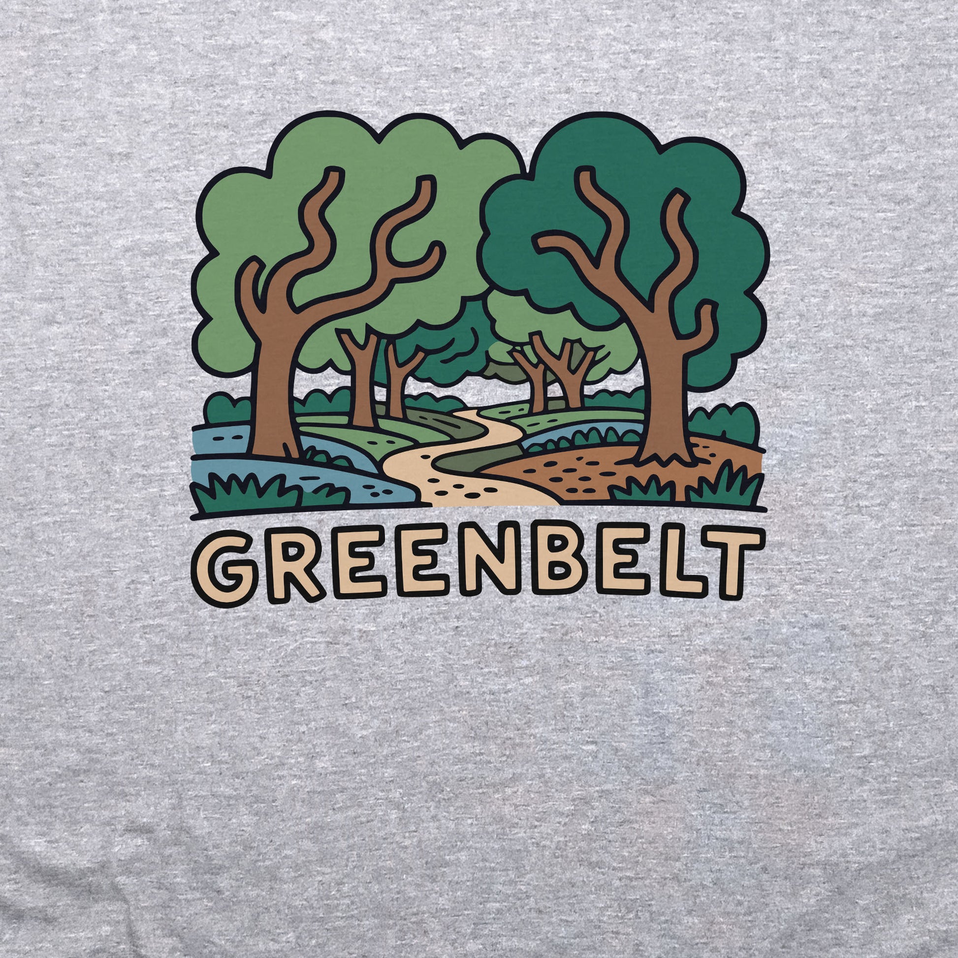 Greenbelt Park Crewneck Sweatshirt Adventure and Outdoors Themed Sweatshirt