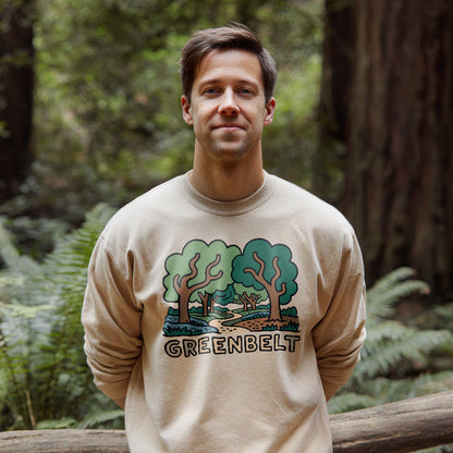 Greenbelt Park Crewneck Sweatshirt Adventure and Outdoors Themed Sweatshirt