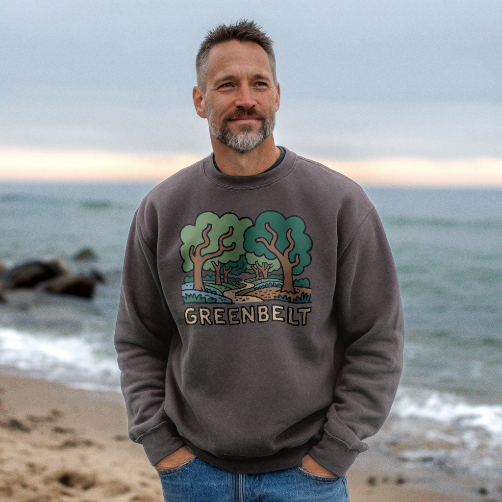 Greenbelt Park Crewneck Sweatshirt Adventure and Outdoors Themed Sweatshirt