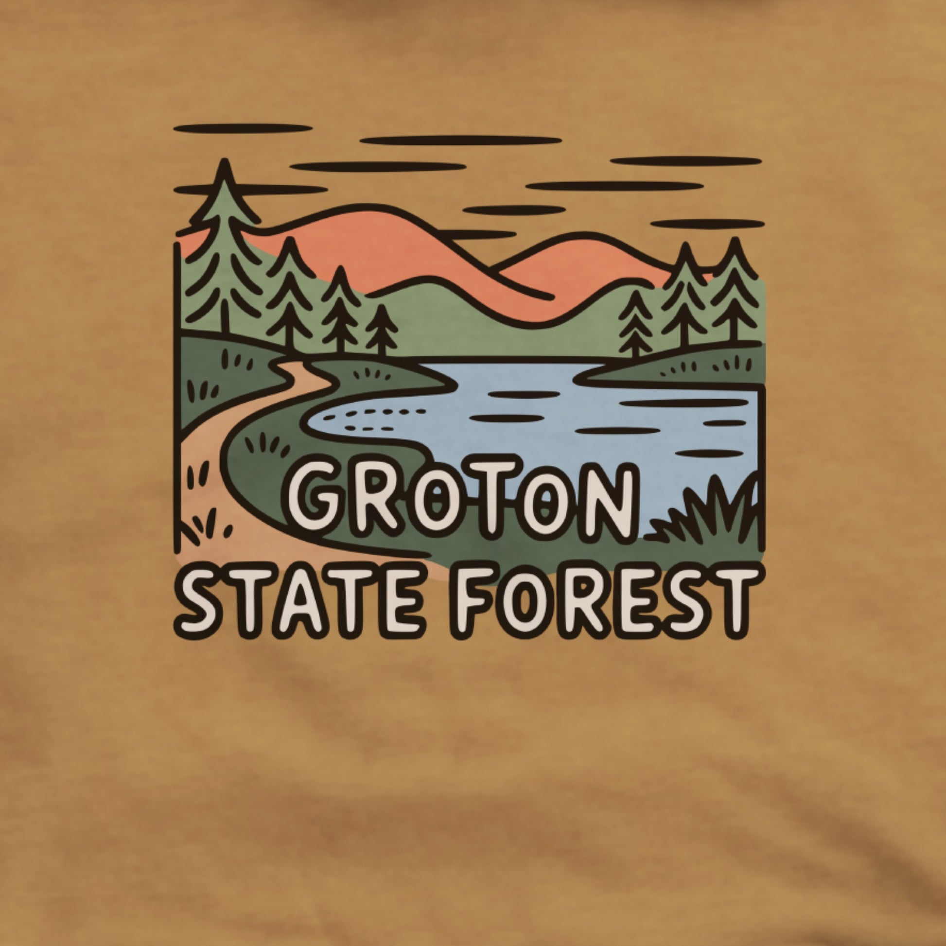 Groton State Forest Hoodie Adventure and Outdoors Themed Hoodie