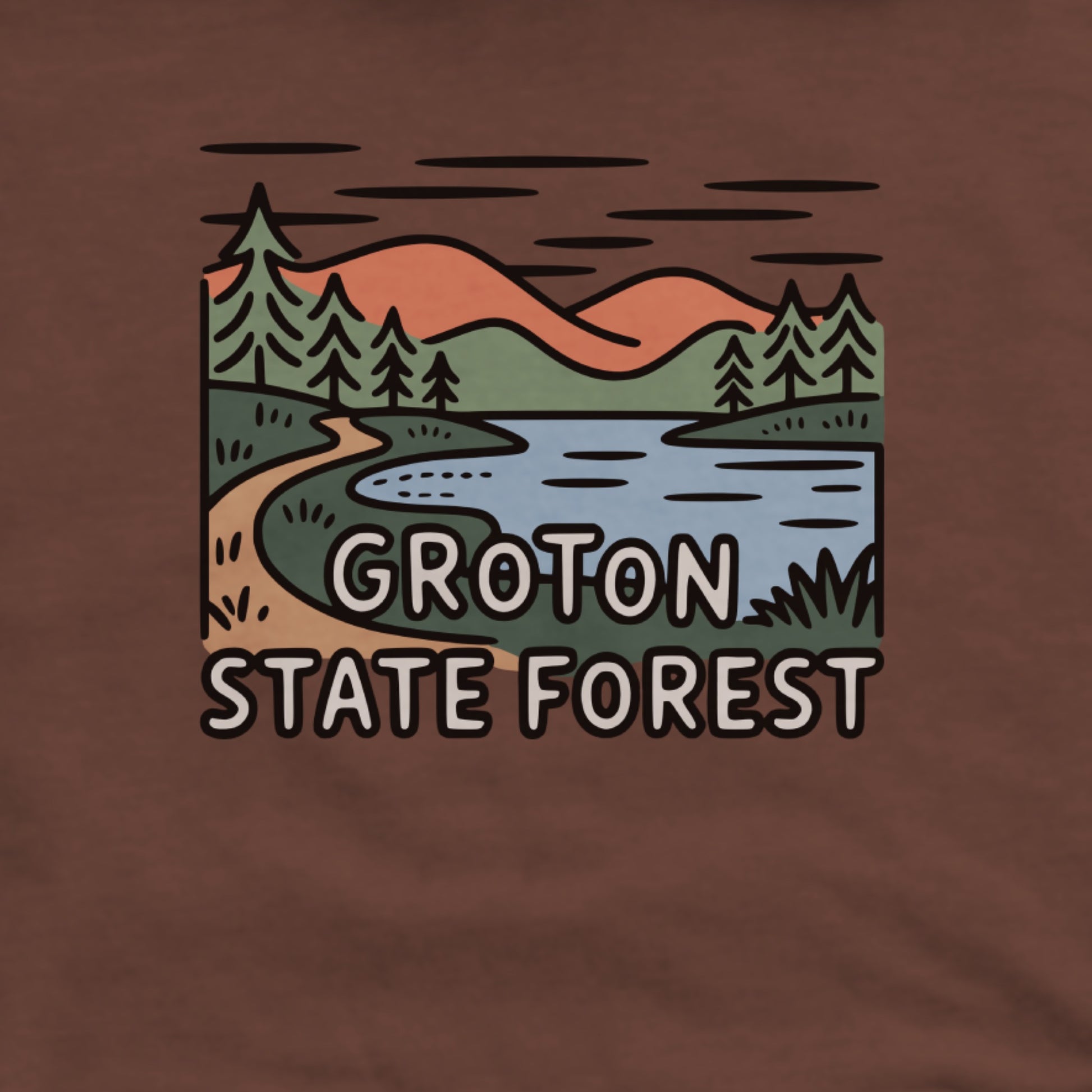 Groton State Forest Hoodie Adventure and Outdoors Themed Hoodie
