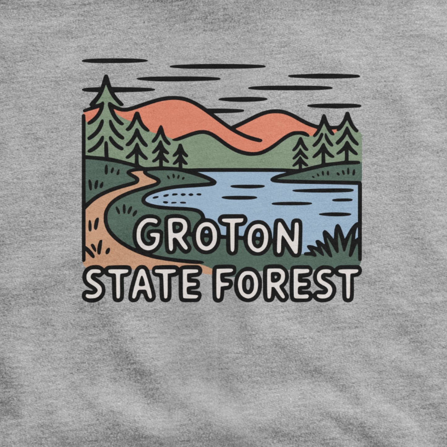 Groton State Forest Hoodie Adventure and Outdoors Themed Hoodie