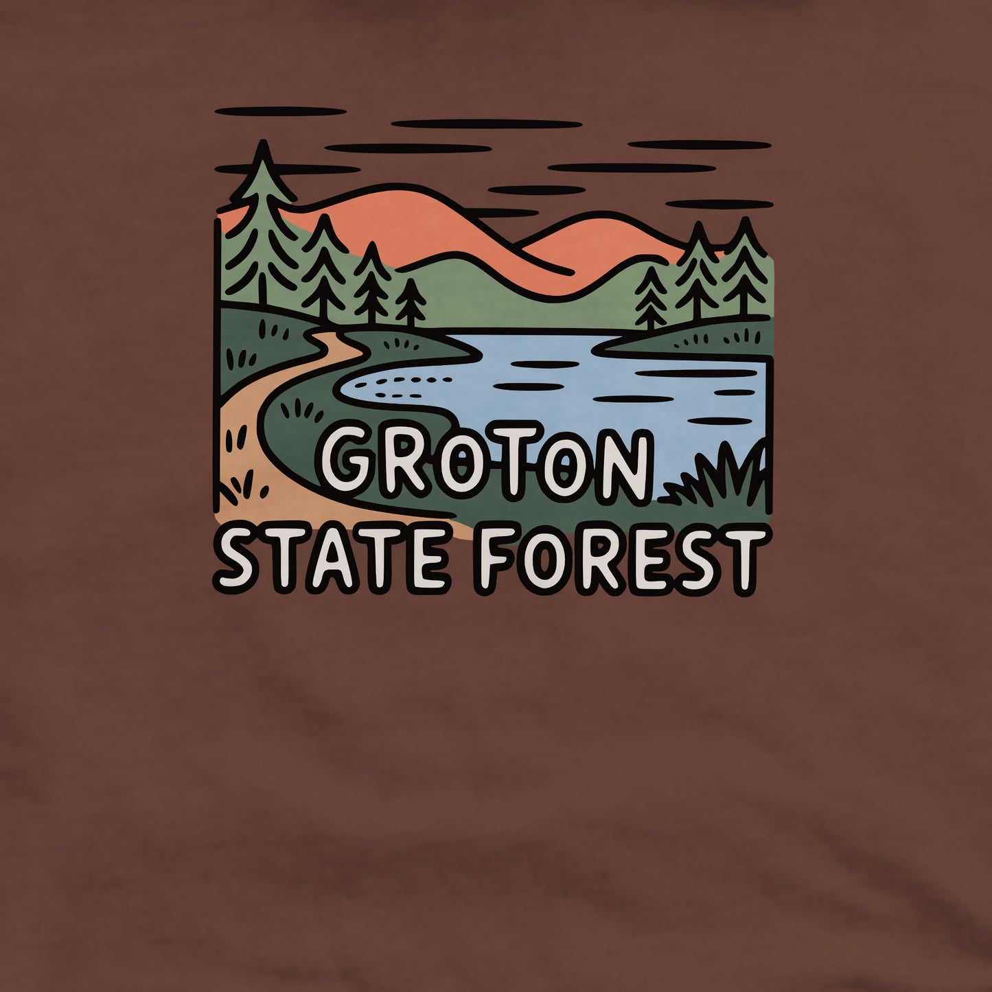 Groton State Forest Crewneck Sweatshirt Adventure and Outdoors Themed Sweatshirt