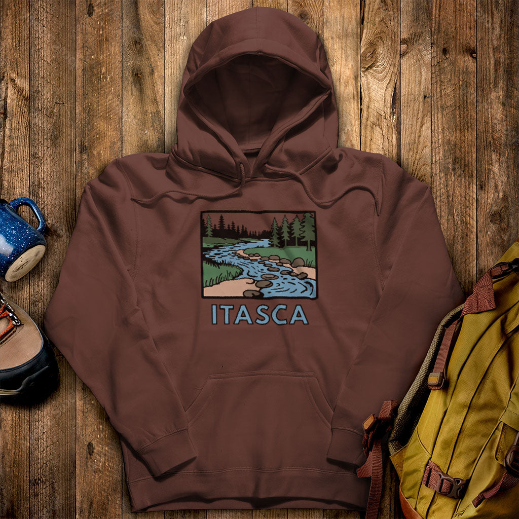 Itasca State Park Hoodie Cocoa Adventure and Outdoors Themed Hoodie