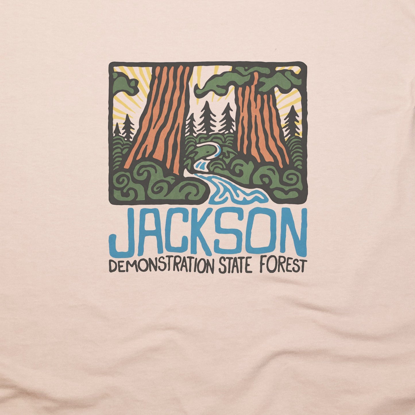 Jackson Demonstration State Forest T-Shirt Adventure and Outdoors Themed T-Shirt