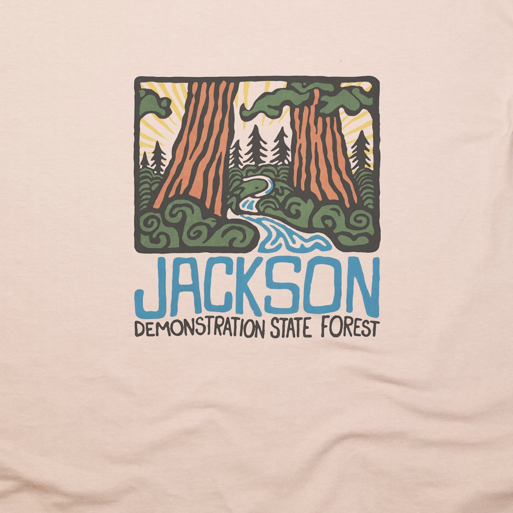 Jackson Demonstration State Forest T-Shirt Adventure and Outdoors Themed T-Shirt