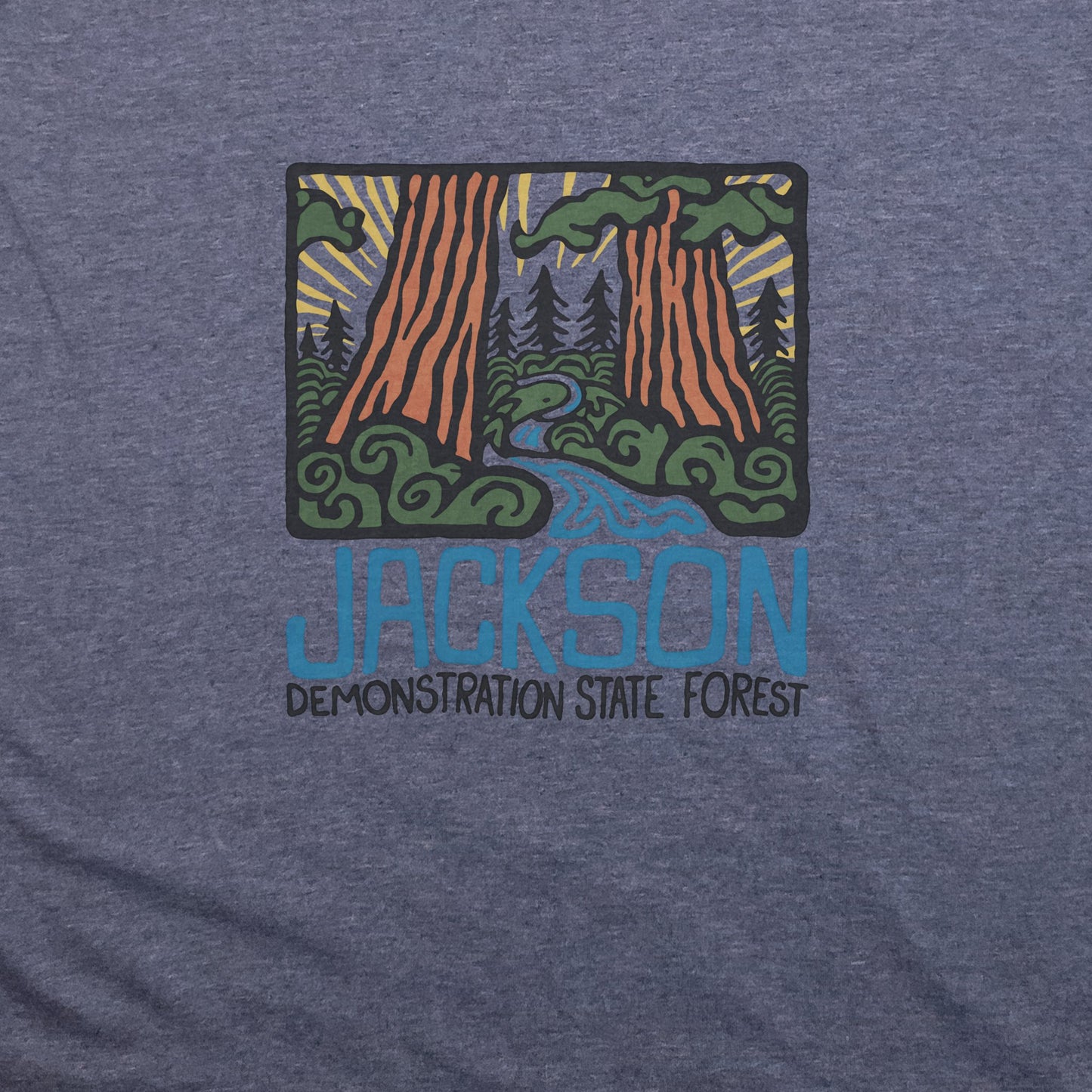 Jackson Demonstration State Forest T-Shirt Adventure and Outdoors Themed T-Shirt