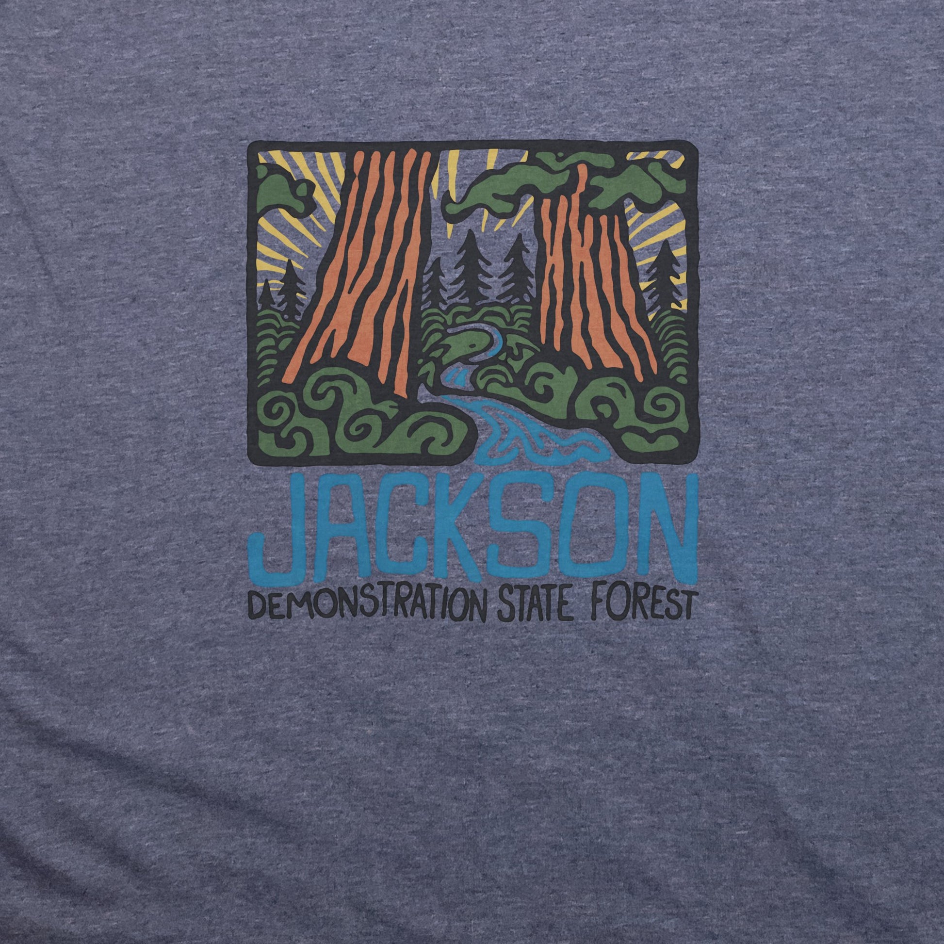 Jackson Demonstration State Forest T-Shirt Adventure and Outdoors Themed T-Shirt