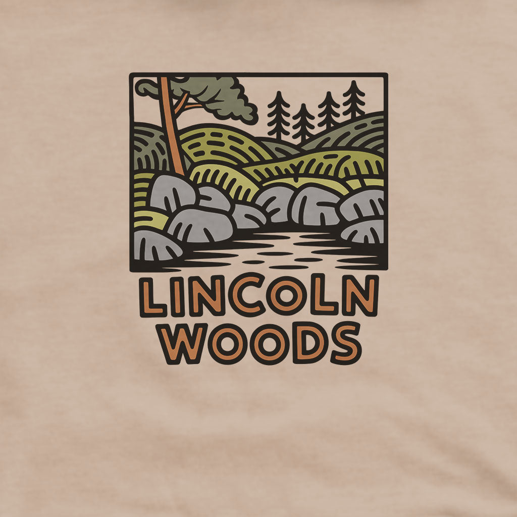 Lincoln Woods Hoodie Adventure and Outdoors Themed Hoodie