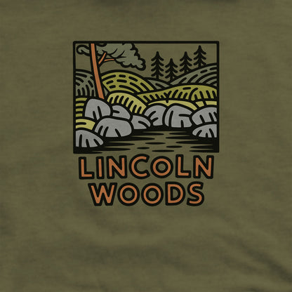 Lincoln Woods Hoodie Adventure and Outdoors Themed Hoodie