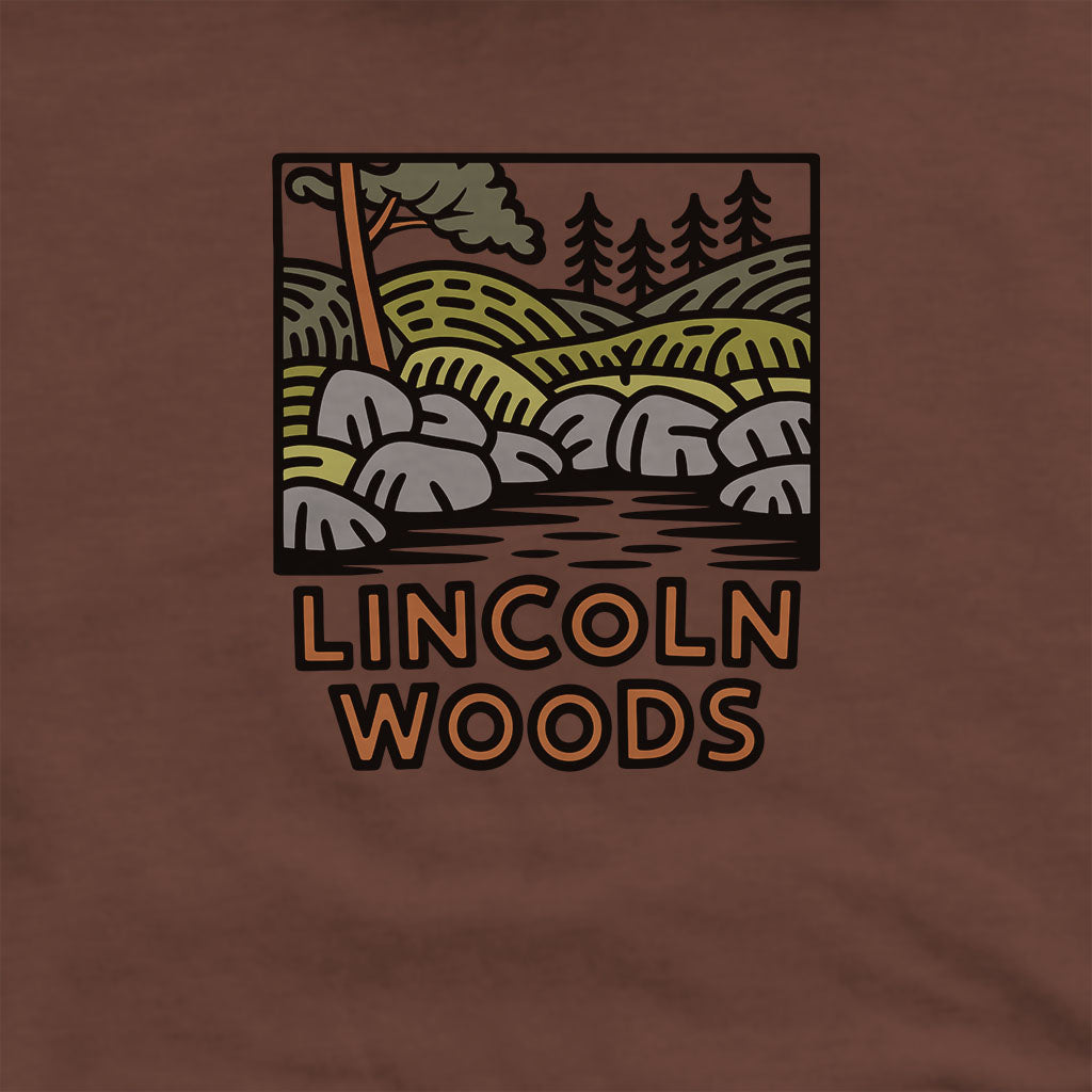Lincoln Woods Hoodie Adventure and Outdoors Themed Hoodie