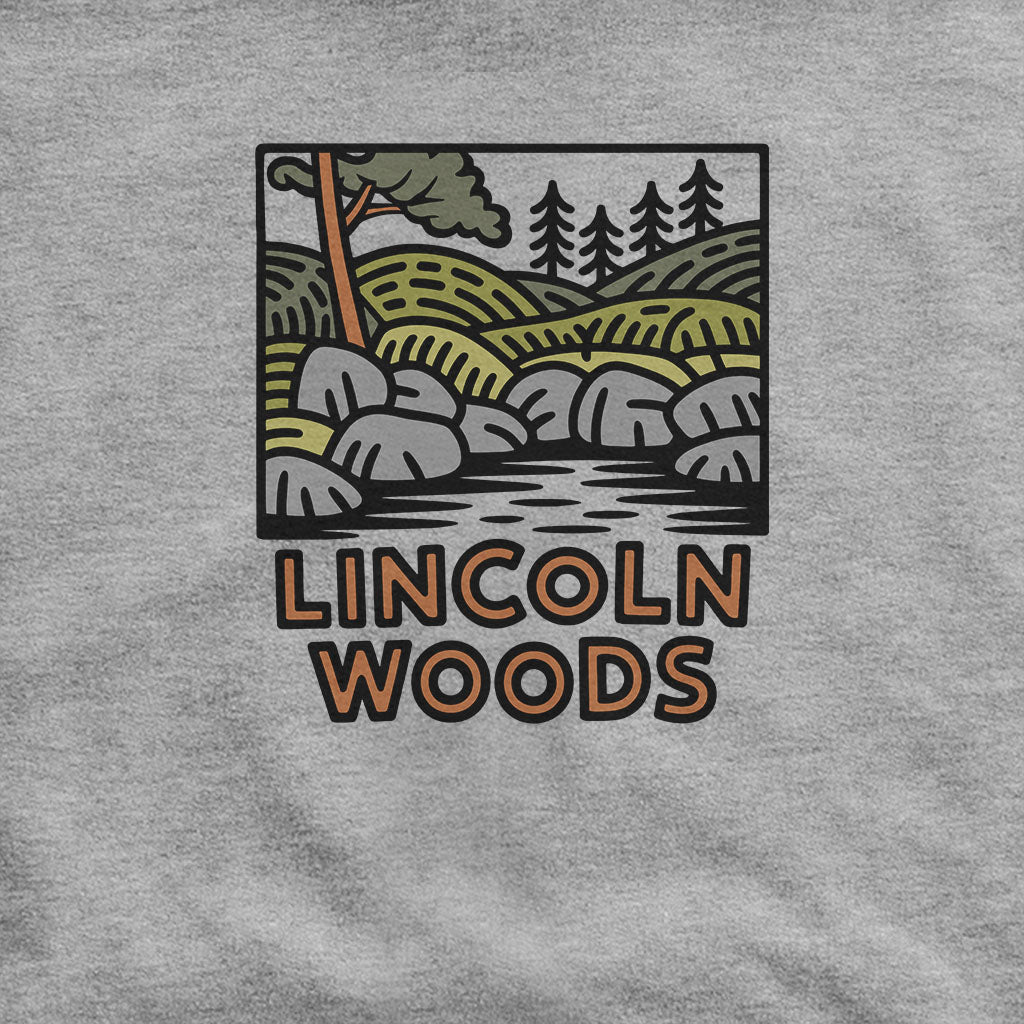 Lincoln Woods Hoodie Adventure and Outdoors Themed Hoodie