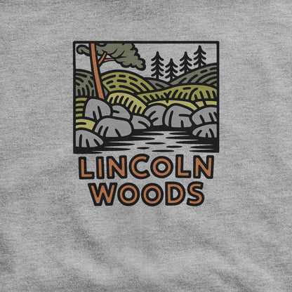 Lincoln Woods Hoodie Adventure and Outdoors Themed Hoodie