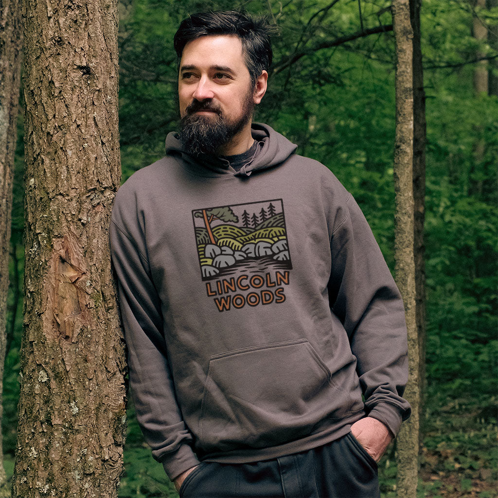 Lincoln Woods Hoodie Adventure and Outdoors Themed Hoodie