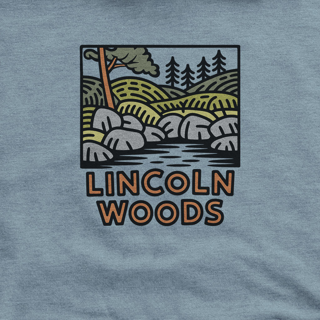 Lincoln Woods Hoodie Adventure and Outdoors Themed Hoodie