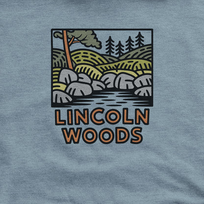 Lincoln Woods Hoodie Adventure and Outdoors Themed Hoodie