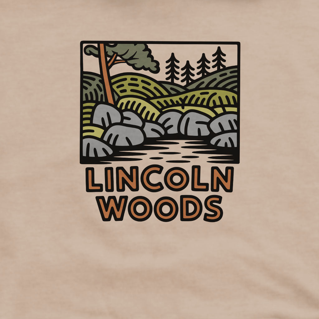 Lincoln Woods Crewneck Sweatshirt Adventure and Outdoors Themed Sweatshirt