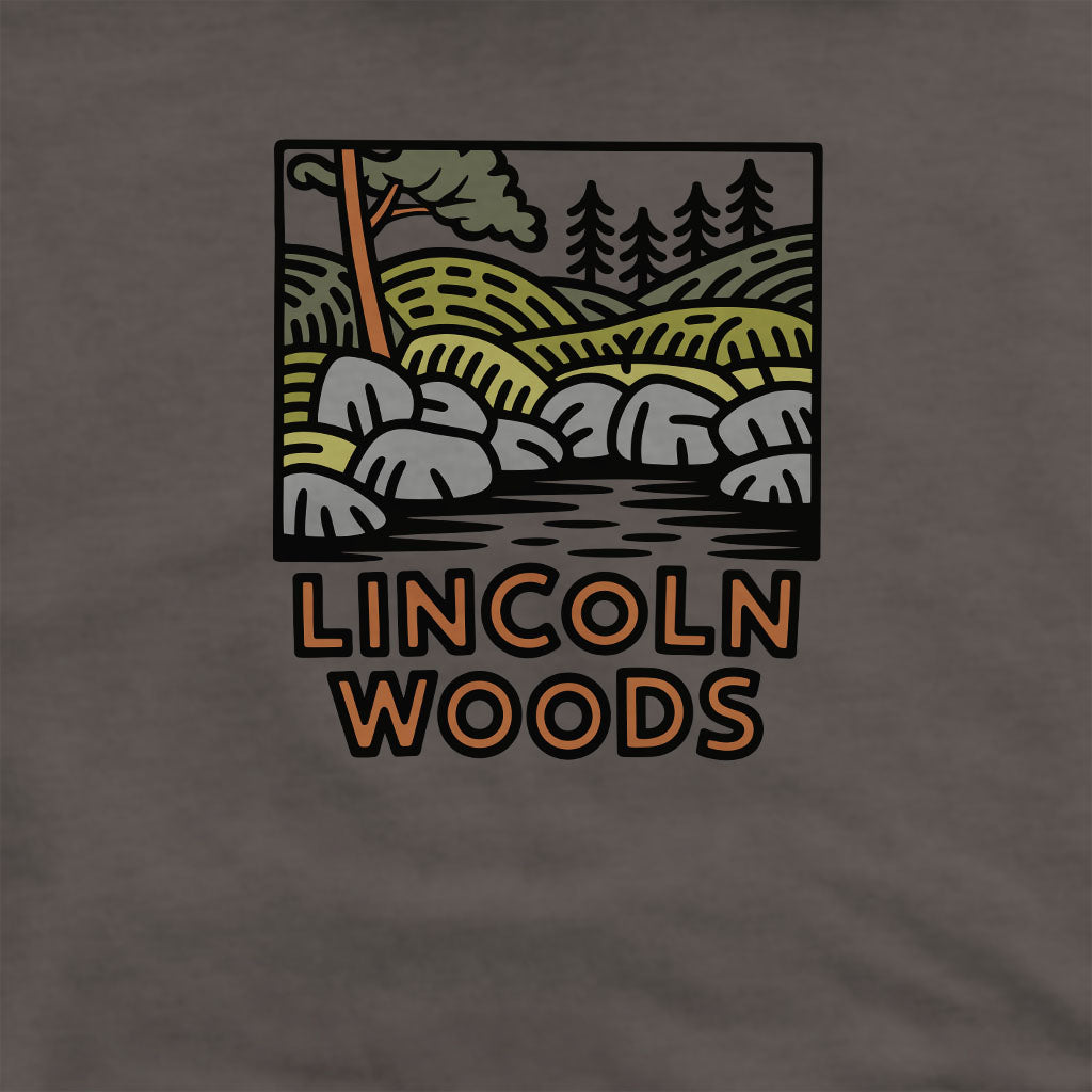 Lincoln Woods Crewneck Sweatshirt Adventure and Outdoors Themed Sweatshirt