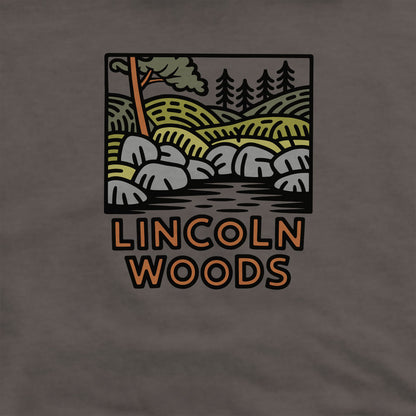 Lincoln Woods Crewneck Sweatshirt Adventure and Outdoors Themed Sweatshirt