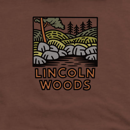 Lincoln Woods Crewneck Sweatshirt Adventure and Outdoors Themed Sweatshirt