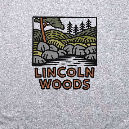 Lincoln Woods Crewneck Sweatshirt Adventure and Outdoors Themed Sweatshirt