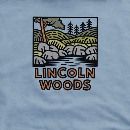 Lincoln Woods Crewneck Sweatshirt Adventure and Outdoors Themed Sweatshirt