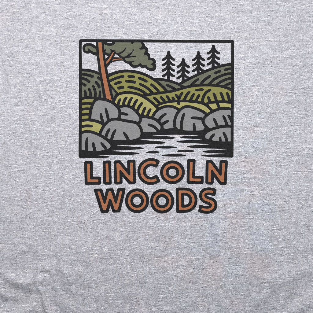 Lincoln Woods T-Shirt Adventure and Outdoors Themed T-Shirt