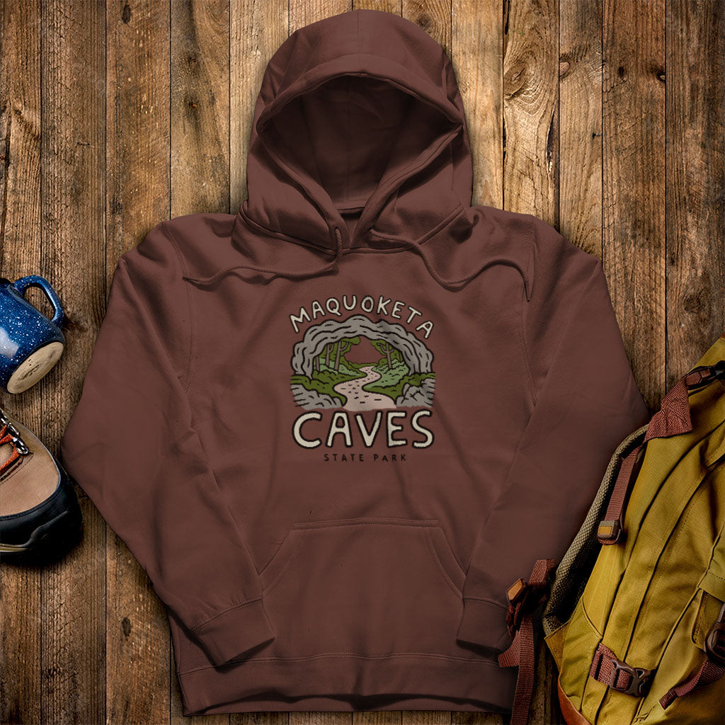 Maquoketa Caves State Park Hoodie Cocoa Adventure and Outdoors Themed Hoodie