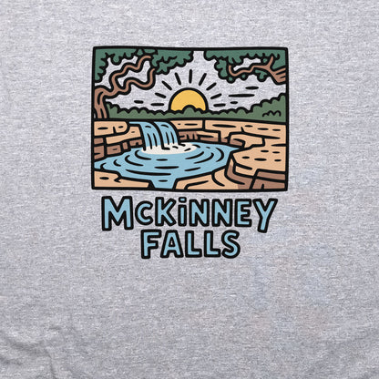 McKinney Falls Crewneck Sweatshirt Adventure and Outdoors Themed Sweatshirt