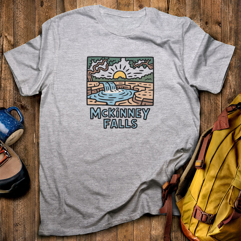 McKinney Falls T-Shirt Sport Grey Adventure and Outdoors Themed T-Shirt