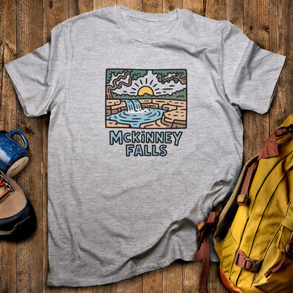 McKinney Falls T-Shirt Sport Grey Adventure and Outdoors Themed T-Shirt