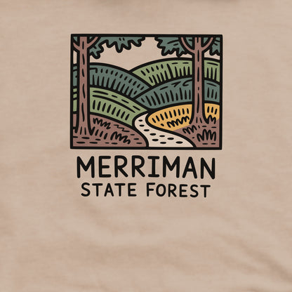 Merriman State Forest Crewneck Sweatshirt Adventure and Outdoors Themed Sweatshirt