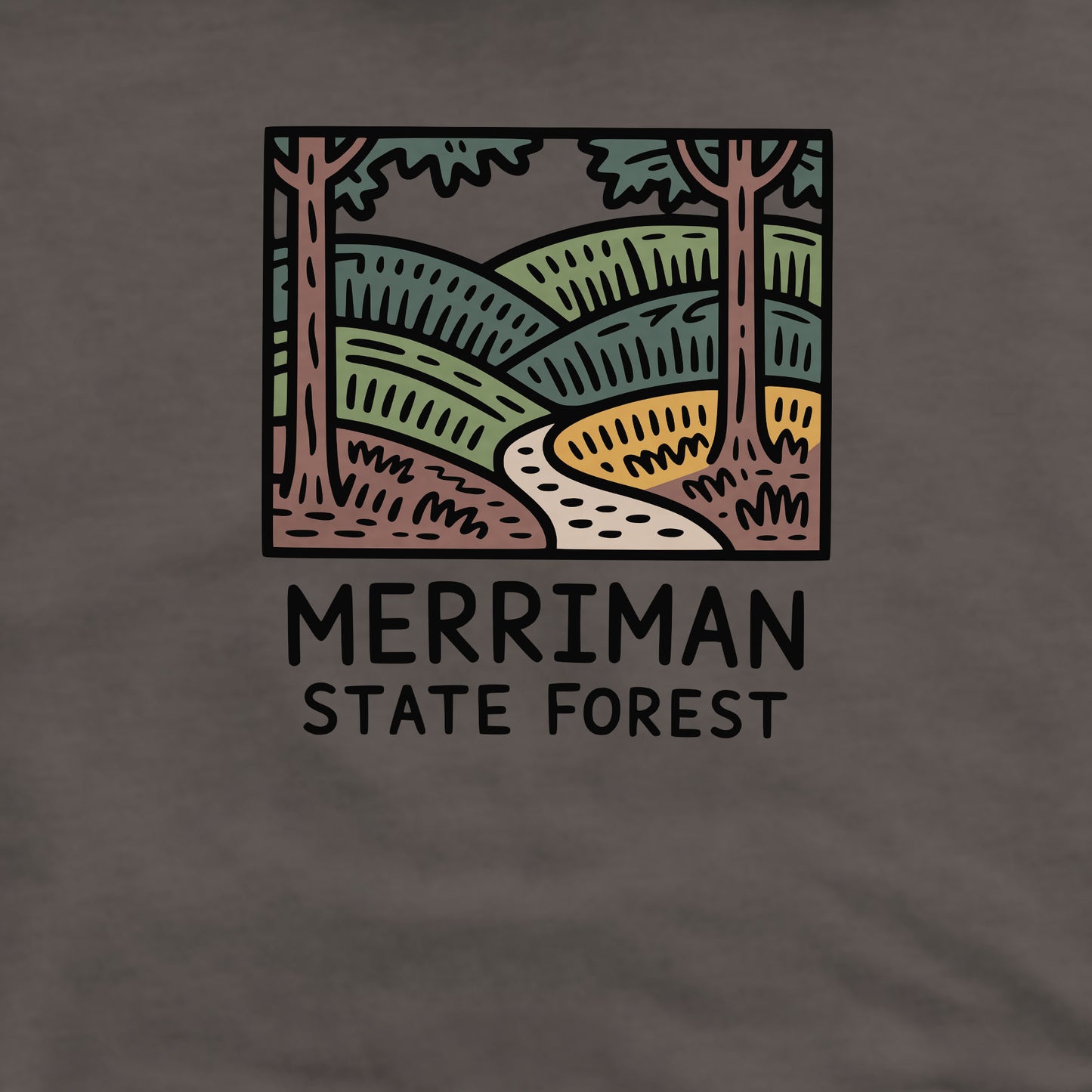 Merriman State Forest Crewneck Sweatshirt Adventure and Outdoors Themed Sweatshirt