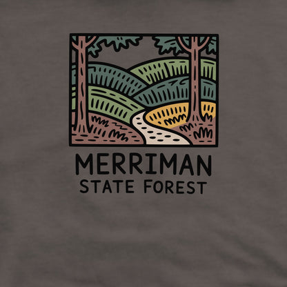 Merriman State Forest Crewneck Sweatshirt Adventure and Outdoors Themed Sweatshirt