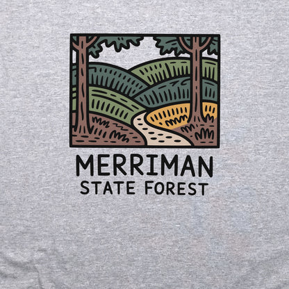 Merriman State Forest Crewneck Sweatshirt Adventure and Outdoors Themed Sweatshirt