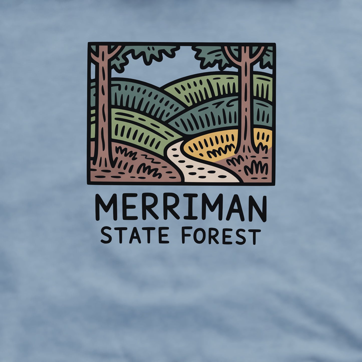Merriman State Forest Crewneck Sweatshirt Adventure and Outdoors Themed Sweatshirt