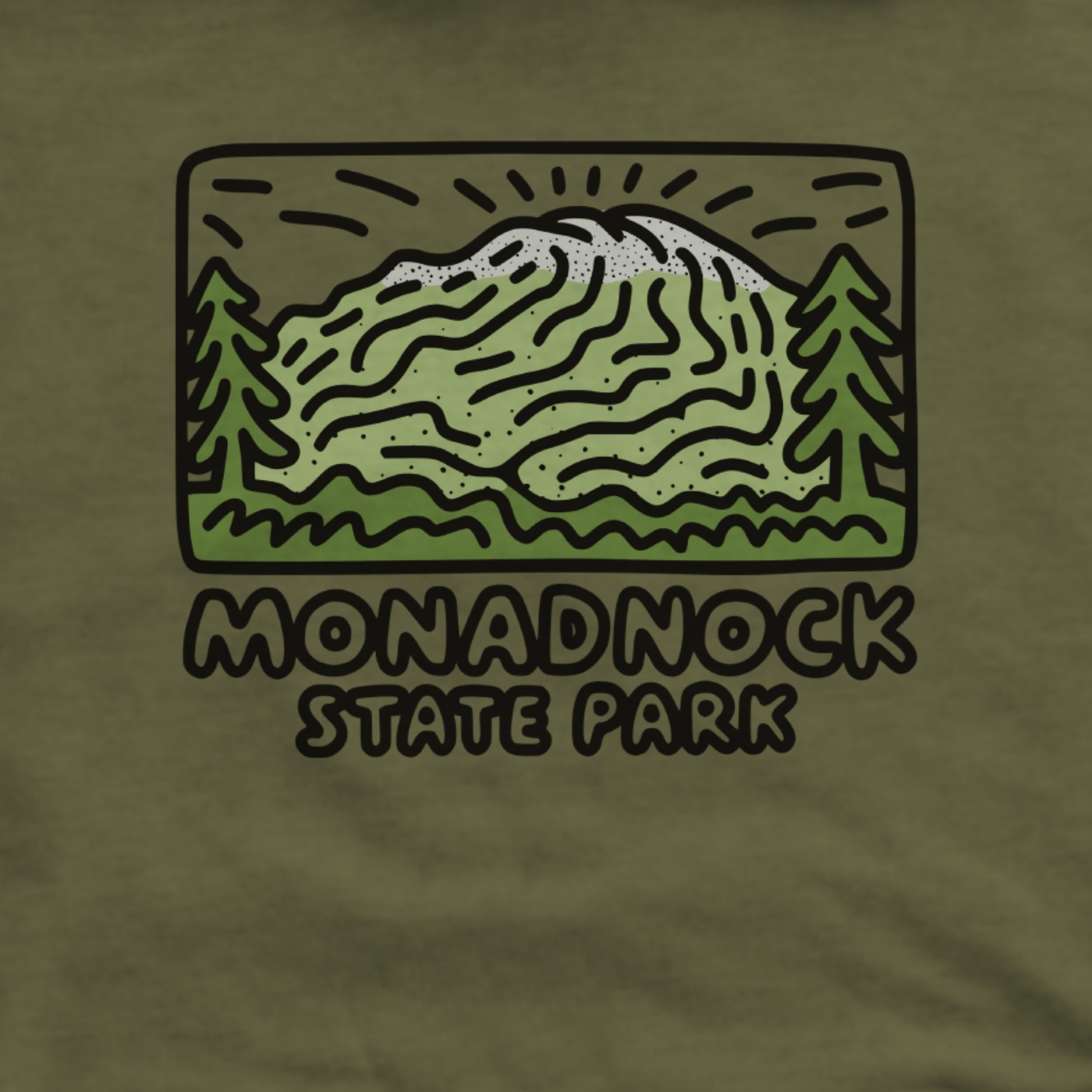 Monadnock State Park Hoodie Adventure and Outdoors Themed Hoodie