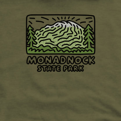 Monadnock State Park Crewneck Sweatshirt Adventure and Outdoors Themed Sweatshirt