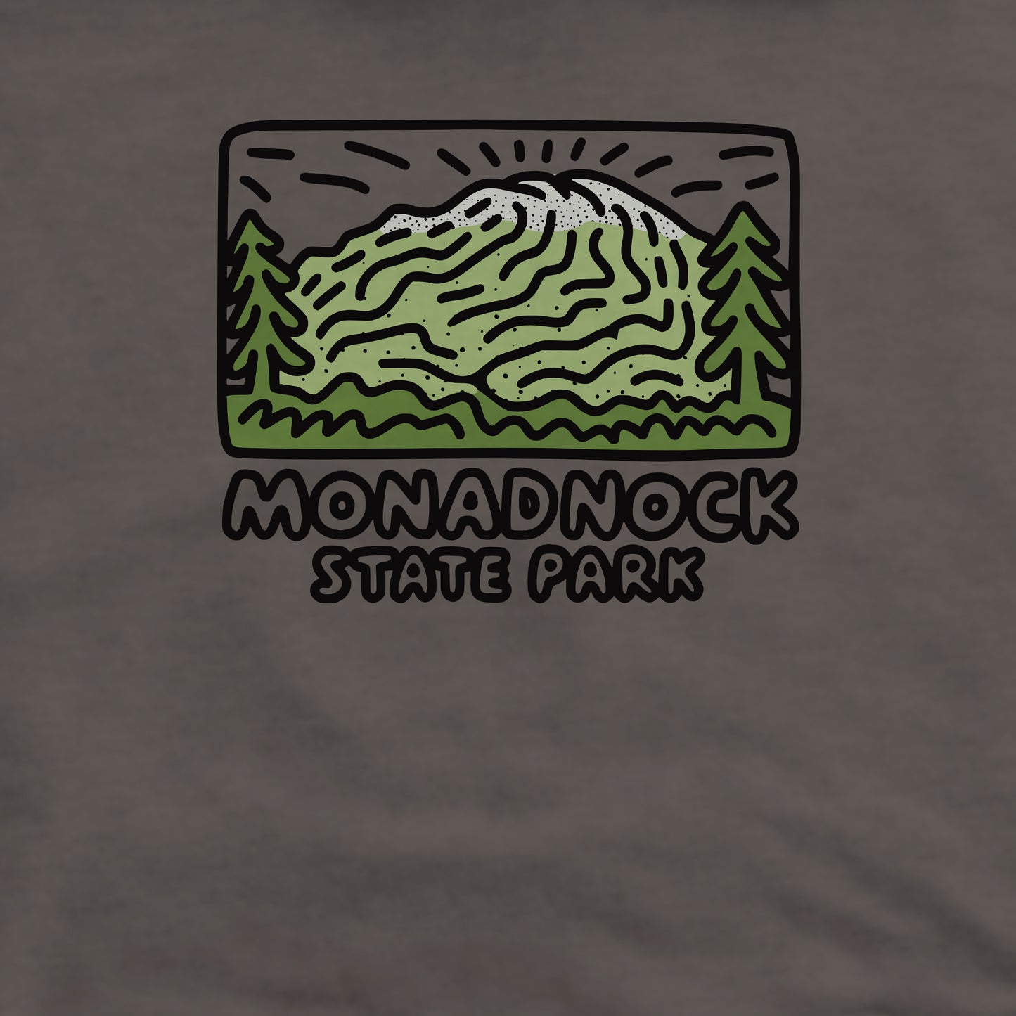Monadnock State Park Crewneck Sweatshirt Adventure and Outdoors Themed Sweatshirt