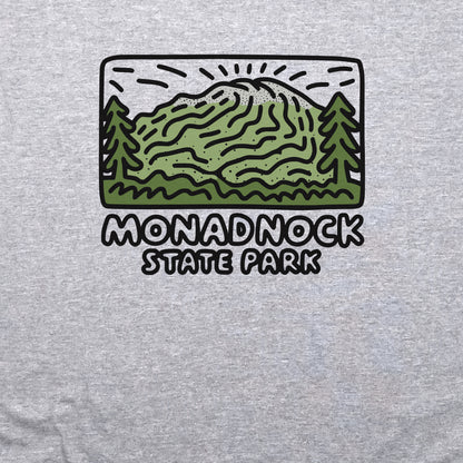 Monadnock State Park Crewneck Sweatshirt Adventure and Outdoors Themed Sweatshirt