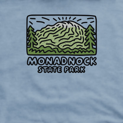Monadnock State Park Crewneck Sweatshirt Adventure and Outdoors Themed Sweatshirt