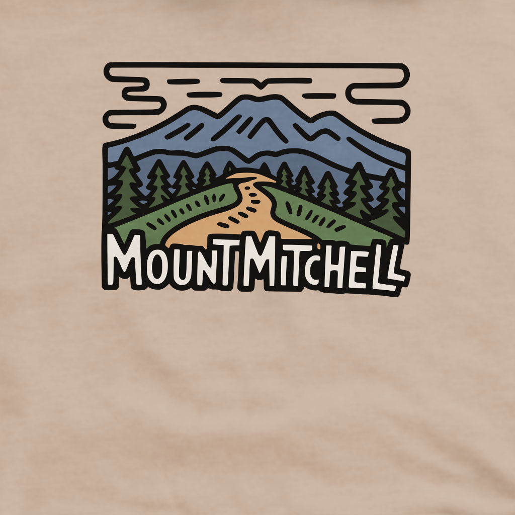 Mount Mitchell Crewneck Sweatshirt Adventure and Outdoors Themed Sweatshirt