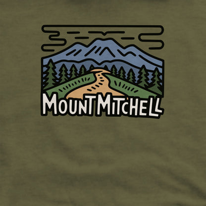 Mount Mitchell Crewneck Sweatshirt Adventure and Outdoors Themed Sweatshirt