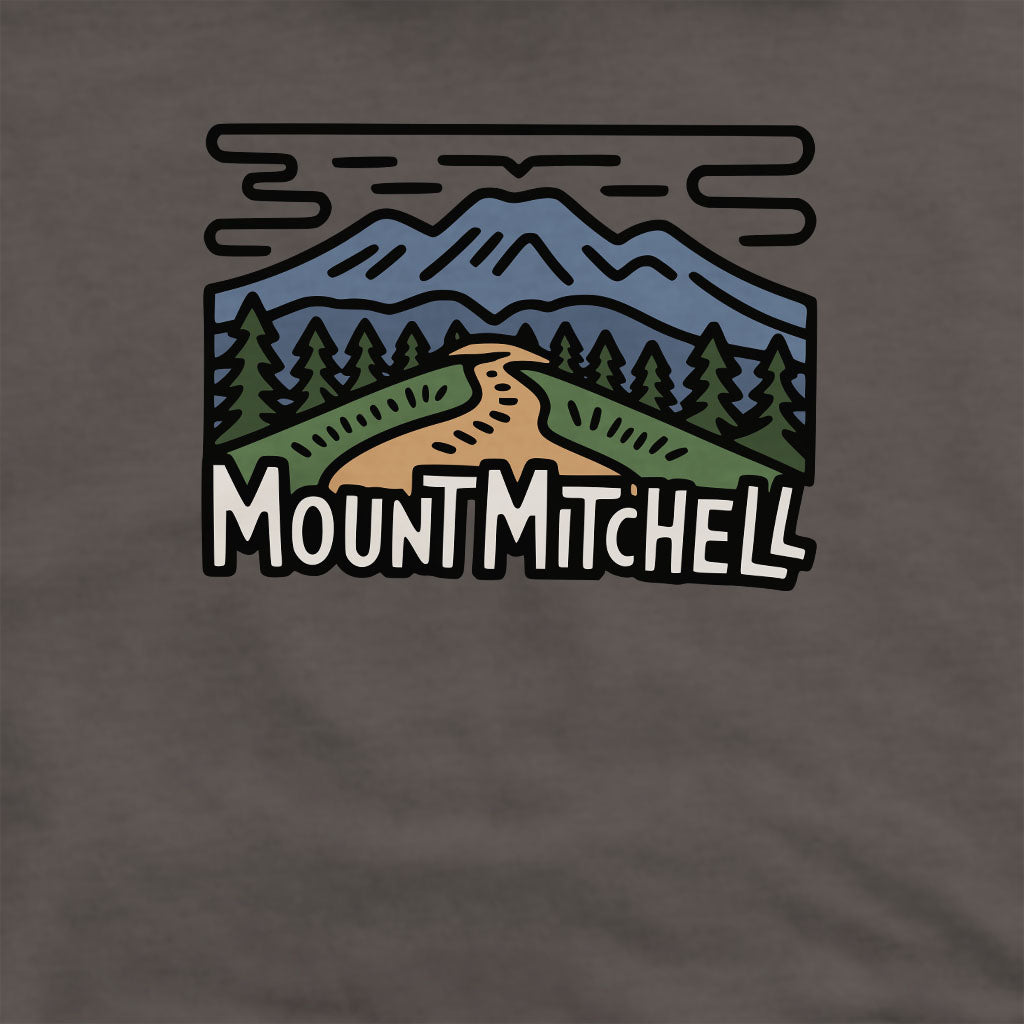 Mount Mitchell Crewneck Sweatshirt Adventure and Outdoors Themed Sweatshirt