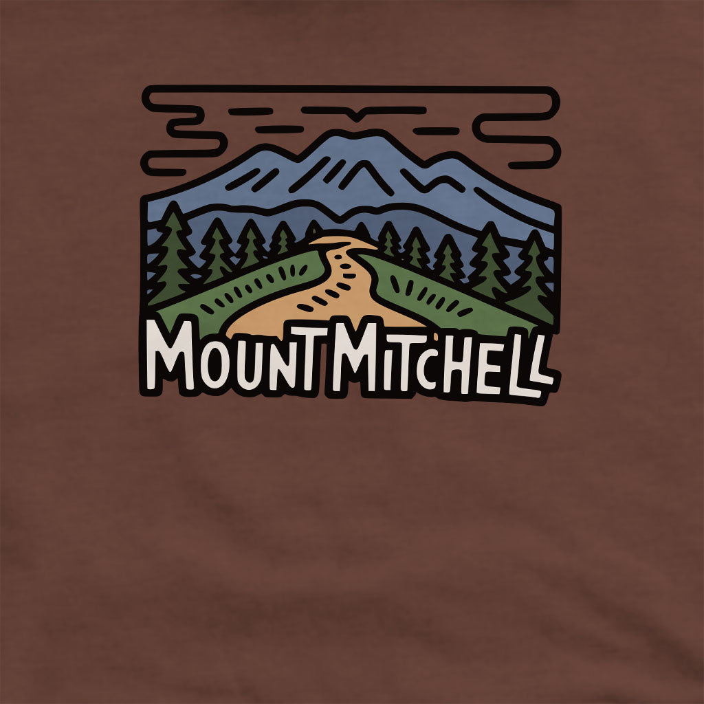 Mount Mitchell Crewneck Sweatshirt Adventure and Outdoors Themed Sweatshirt