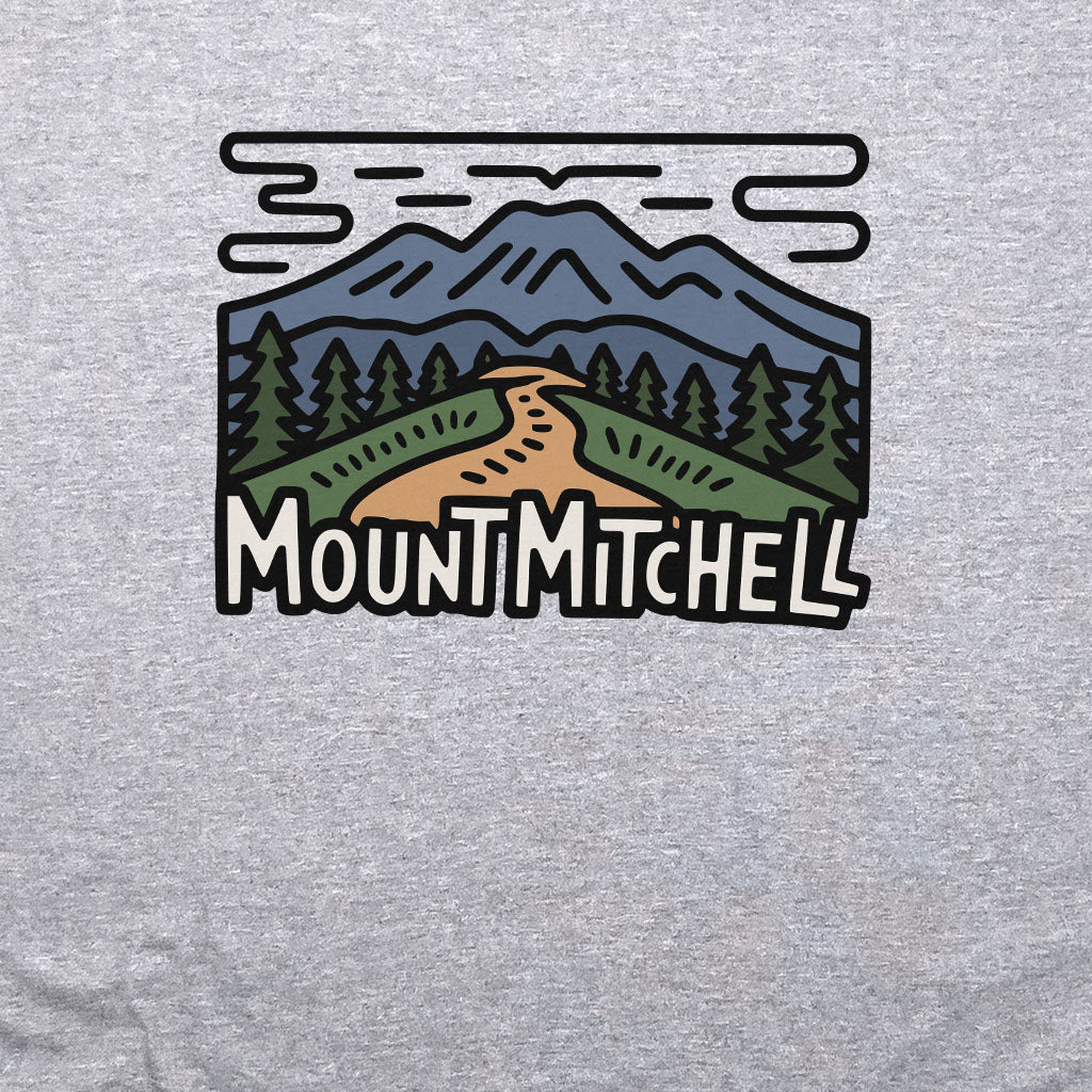 Mount Mitchell Crewneck Sweatshirt Adventure and Outdoors Themed Sweatshirt