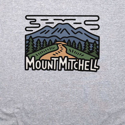 Mount Mitchell Crewneck Sweatshirt Adventure and Outdoors Themed Sweatshirt