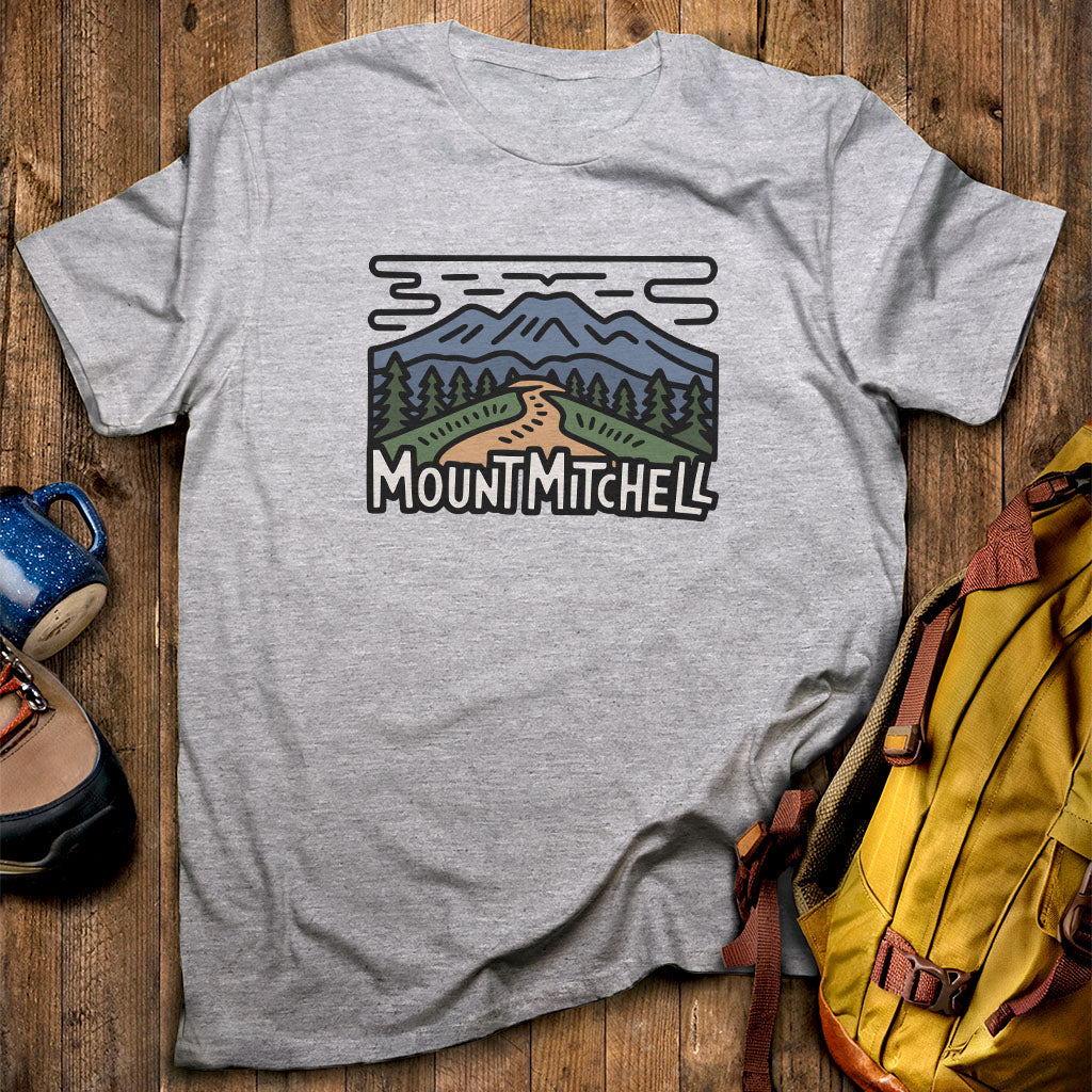 Mount Mitchell T-Shirt Sport Grey Adventure and Outdoors Themed T-Shirt